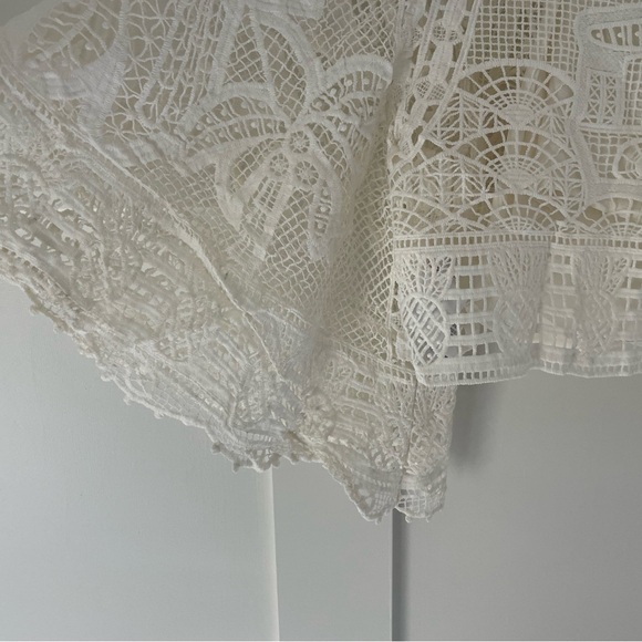 Farm Rio Guipure Lace Blouse XS - Picture 7 of 10
